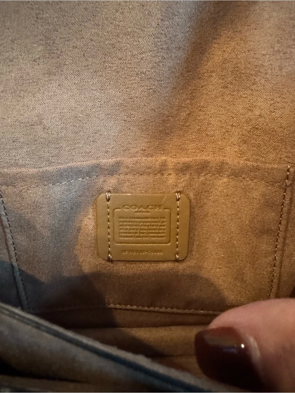 Coach Chalk and Signature Canvas Crossbody/Foldover Belt Bag with Rivets